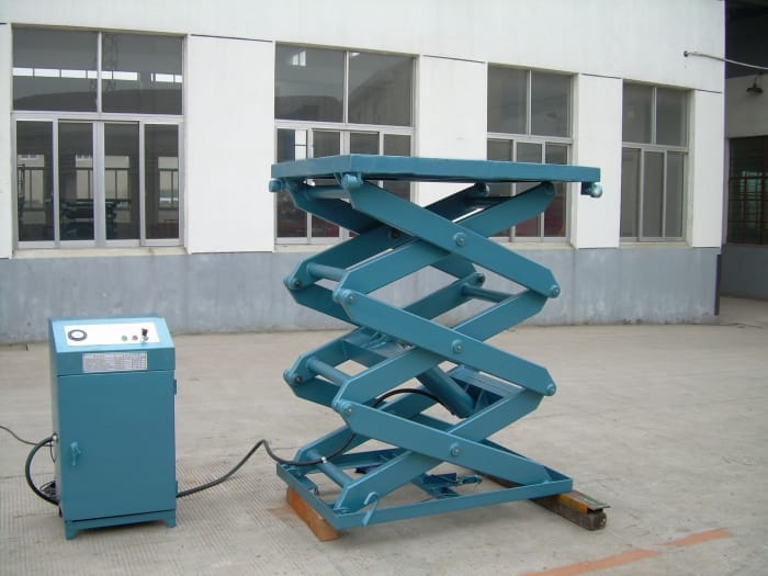 Nakatigil na hydraulic scissor lift 1